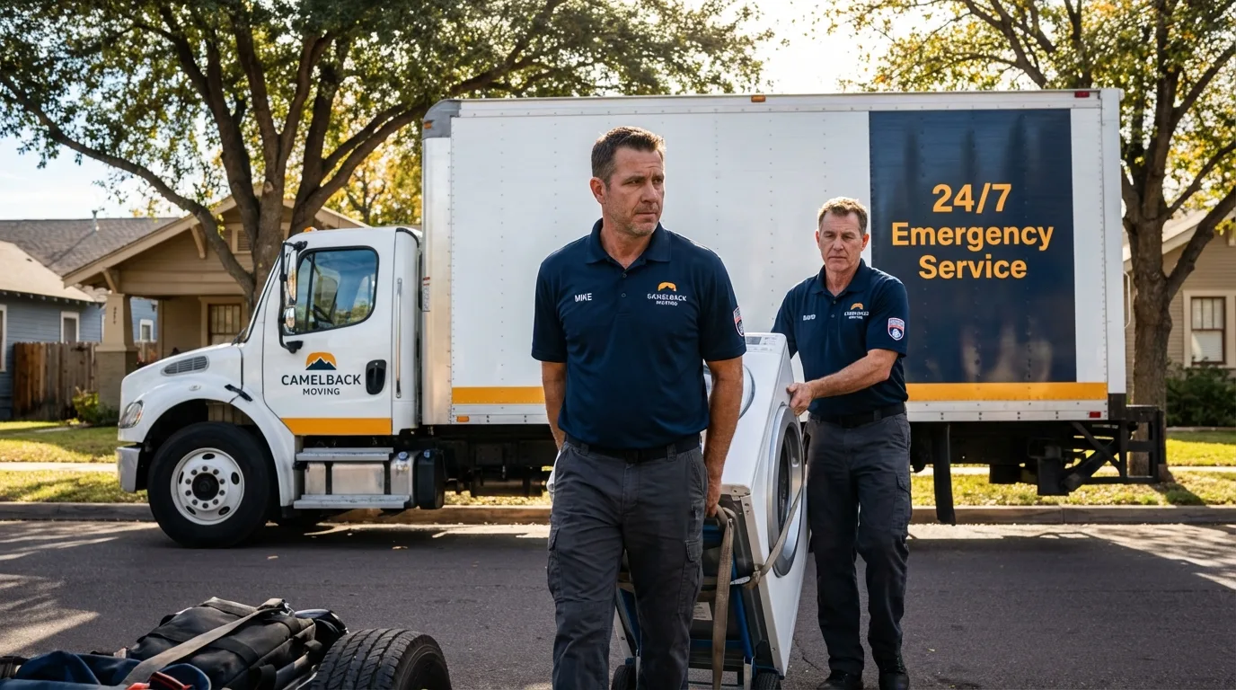 CamelBack Moving crew loading furniture in River Edge, NJ